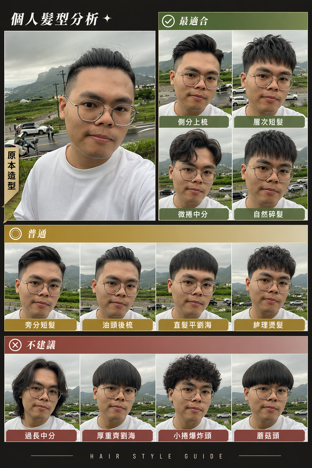 髮型分析成果圖