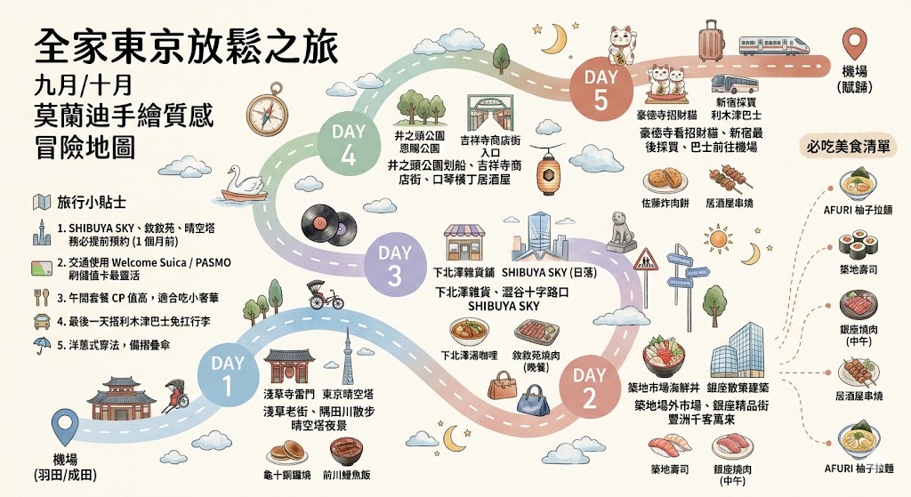 東京旅遊規劃 #1